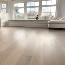Load image into Gallery viewer, 7 1/2&quot; x 1/2&quot; Engineered European White Oak Lady Grey Stain Hardwood Flooring
