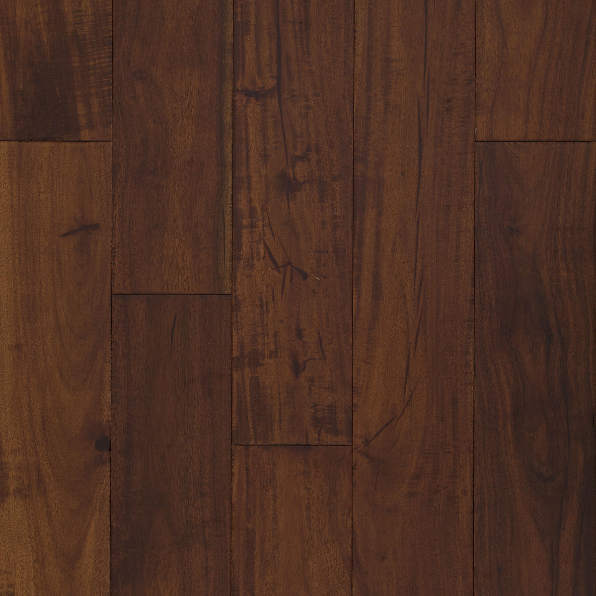 4 3/4" x 9/16" Engineered Acacia Toffee Hand-Scraped Hardwood Flooring