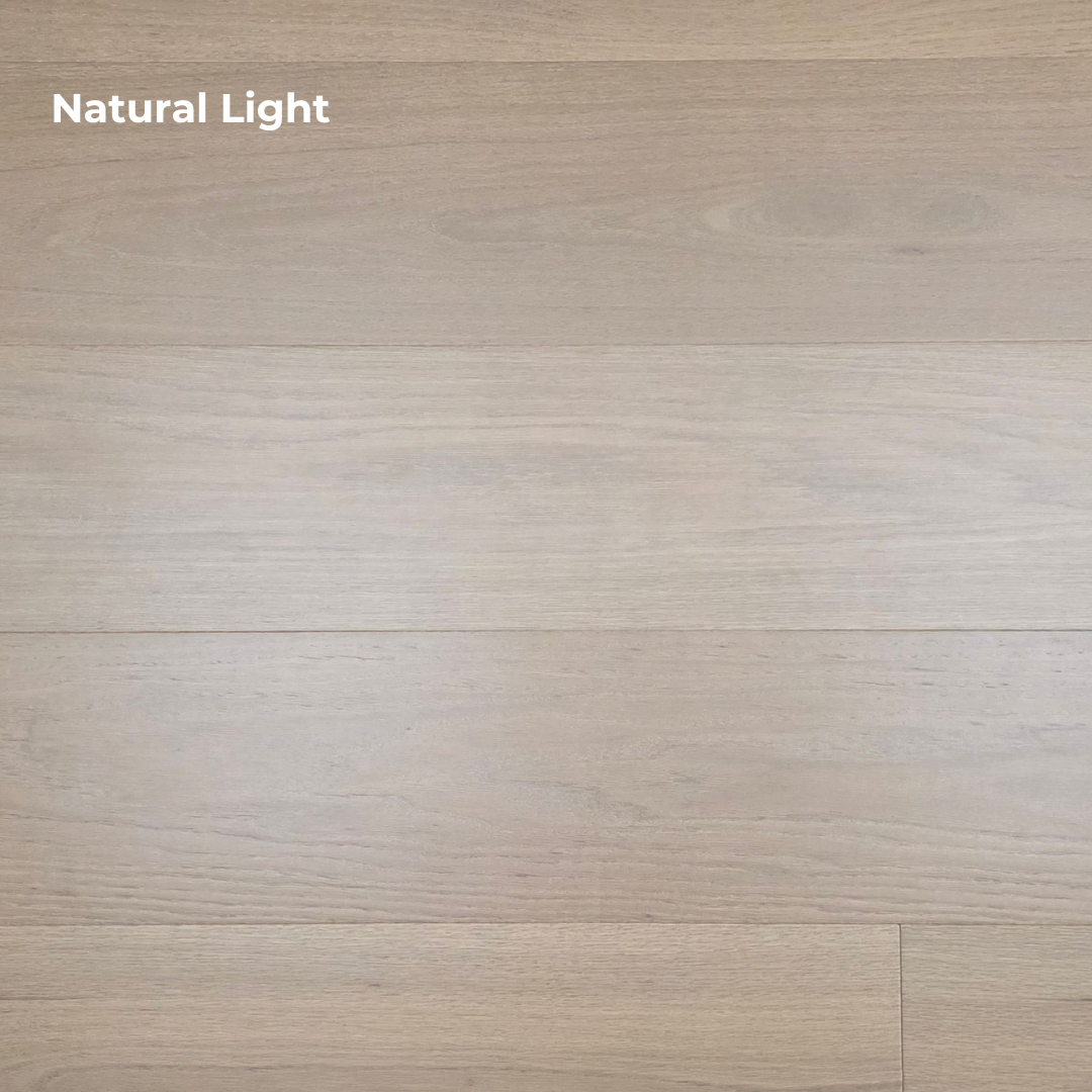 Engineered Red Oak Umbriel Hardwood Flooring shown with natural lighting