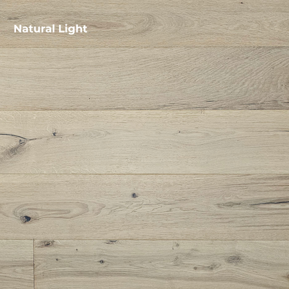 7 1/2" x 3/4" Engineered White Oak Mooneye Hardwood Flooring