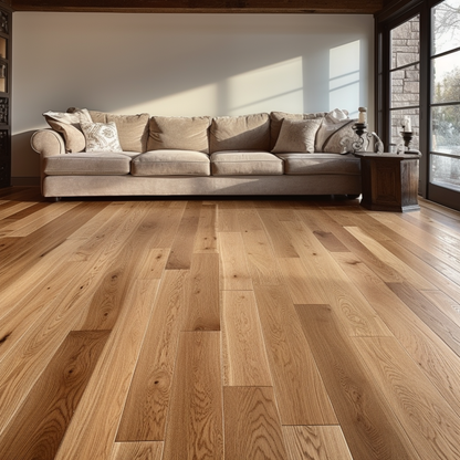 5" x 1/2" Engineered White Oak Natural Stain Hardwood Flooring