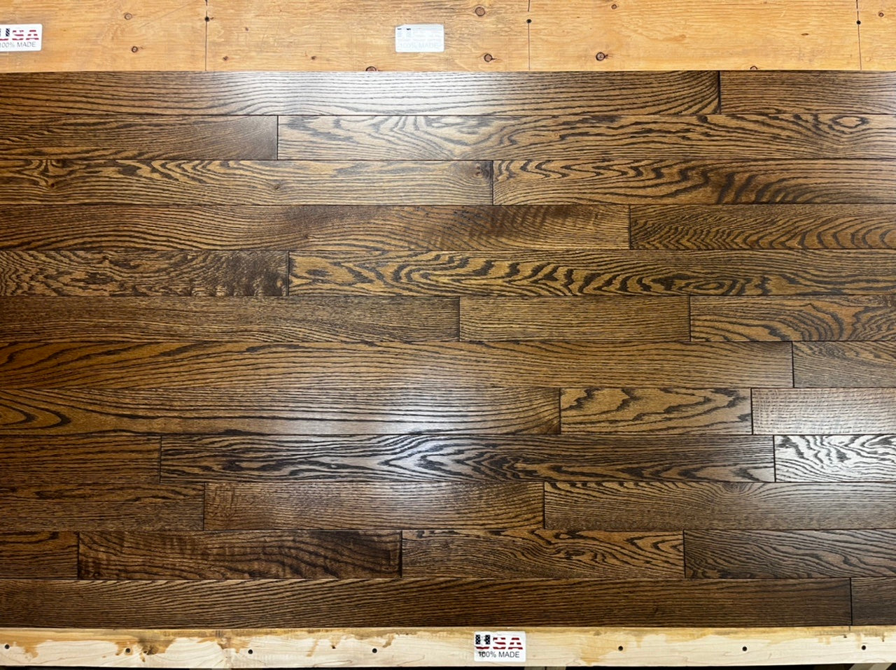 5" x 3/4" Prefinished Red Oak Cognac Stain Hardwood Flooring