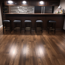Load image into Gallery viewer, 5&quot; x 3/4&quot; Prefinished Red Oak Fawn Stain Hardwood Flooring
