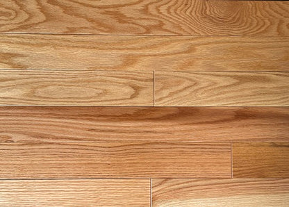 3 1/4 x 3/4 Solid Red Oak Natural Stain Prefinished Hardwood Flooring