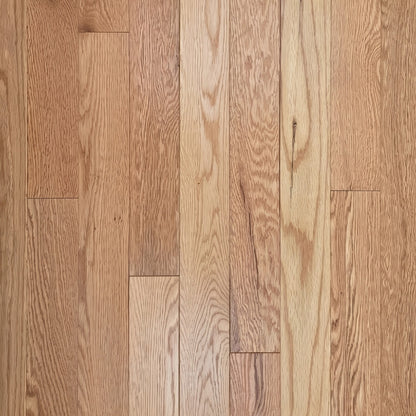 3 1/4" x 3/4" Red Oak Natural Common & Better Low Gloss Hardwood Flooring