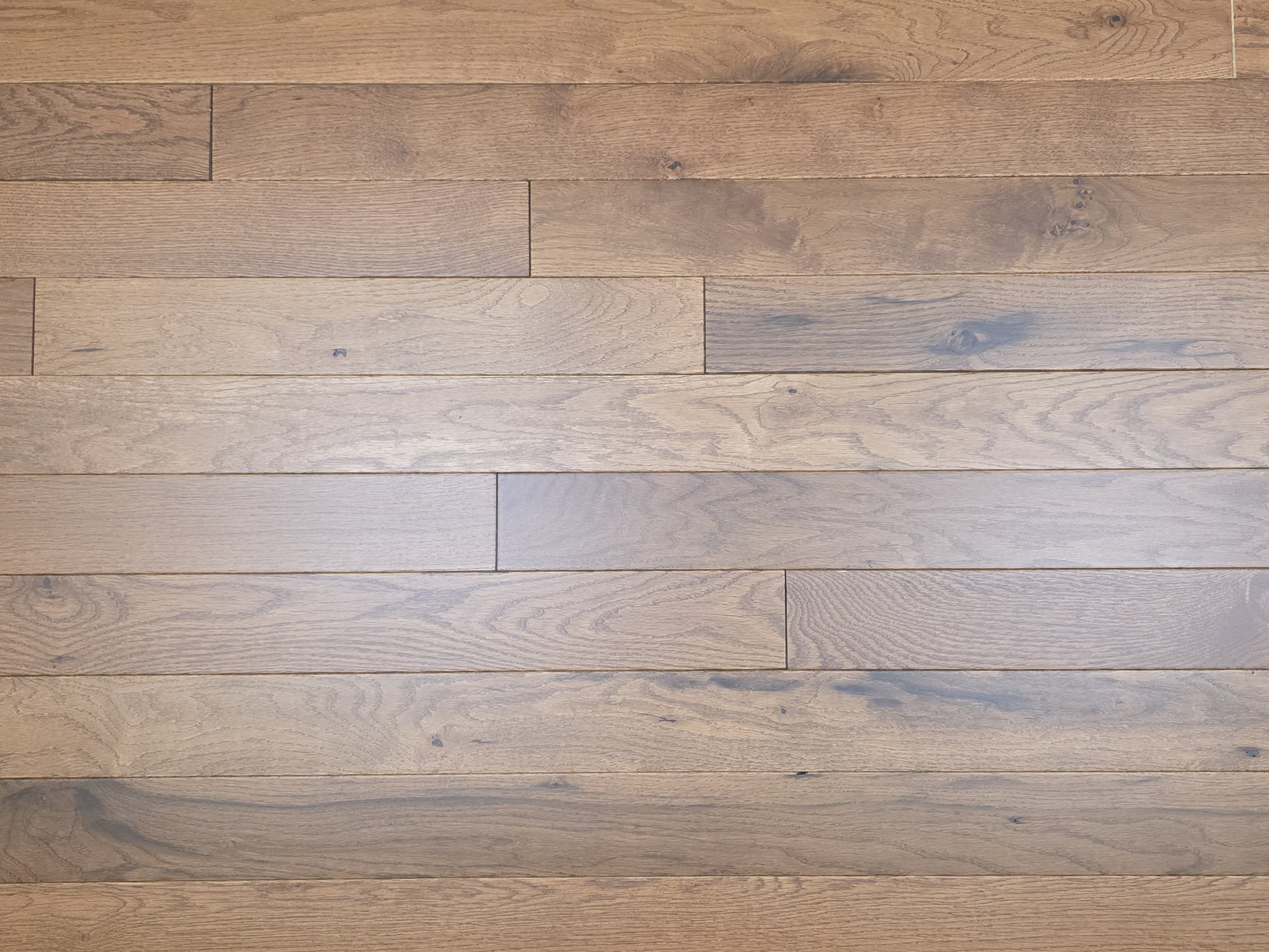 Red Oak Gunstock Character Grade Hardwood Flooring close up