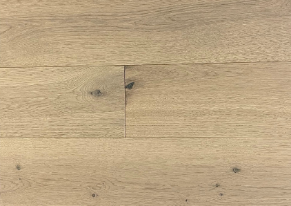 7.4" x 1/2"  Engineered White Oak Satin Gold Stain Hardwood Flooring