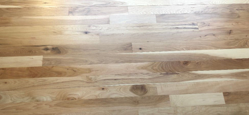 3 1/4" x 3/4" Prefinished Hickory Square Edge Hardwood Flooring