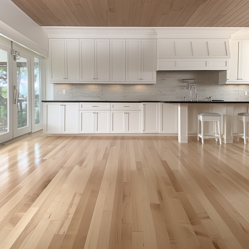 3 1/4" x 3/4" Solid Maple Select & Better Prefinished Hardwood Floorin ...