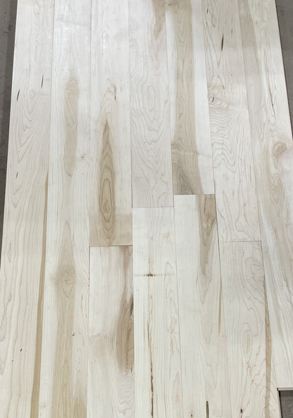 4" x 3/4" Unfinished Northern Hard Maple 2nd & Better Hardwood Flooring