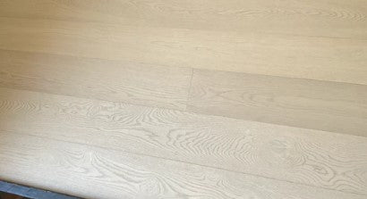 7 1/2" x 1/2" Engineered European Oak Winter White Stain Hardwood Flooring