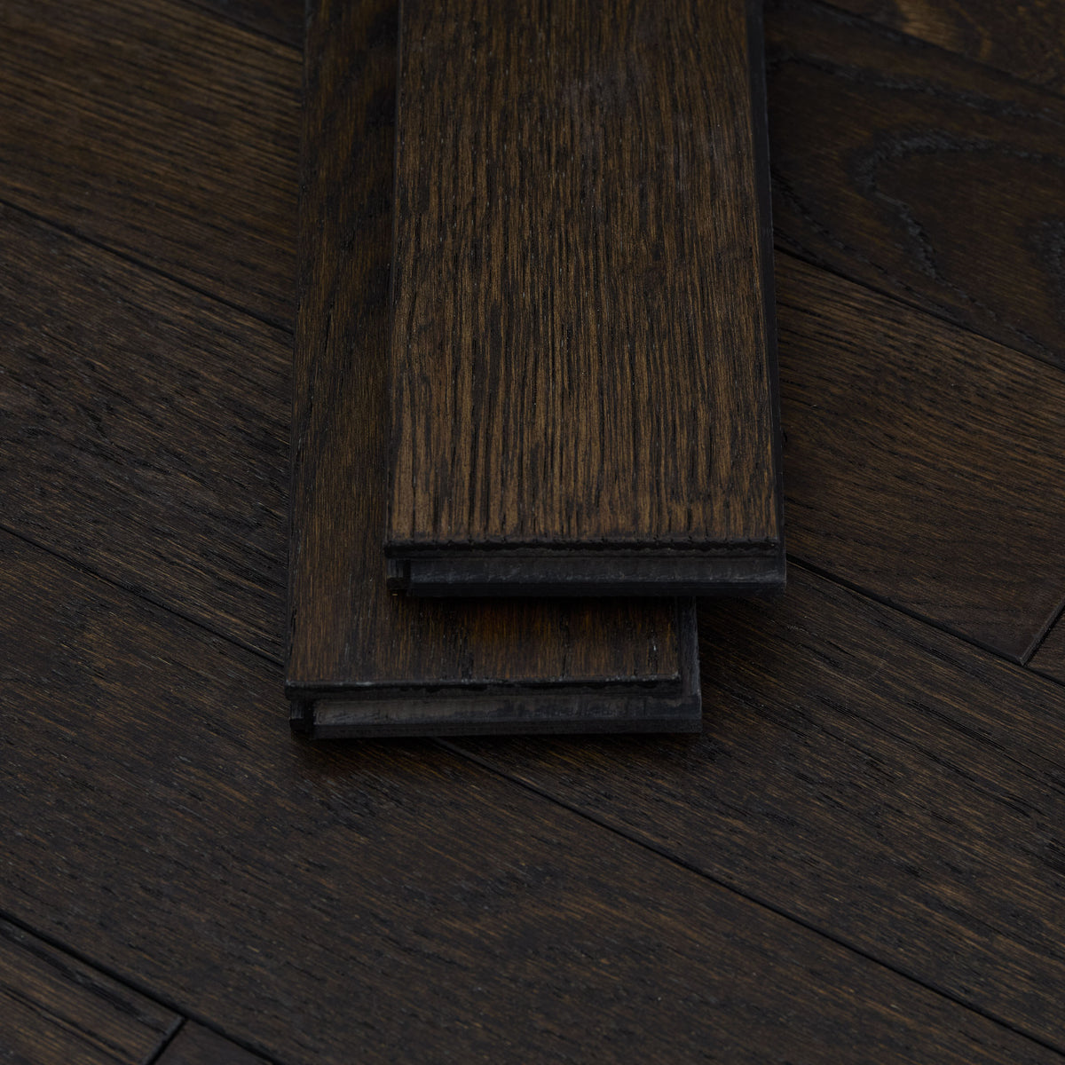 3 1/4" x 3/4" Solid White Oak Charcoal Hardwood Flooring