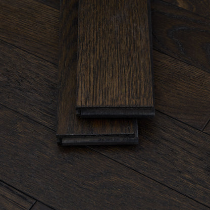 3 1/4" x 3/4" Solid White Oak Charcoal Hardwood Flooring