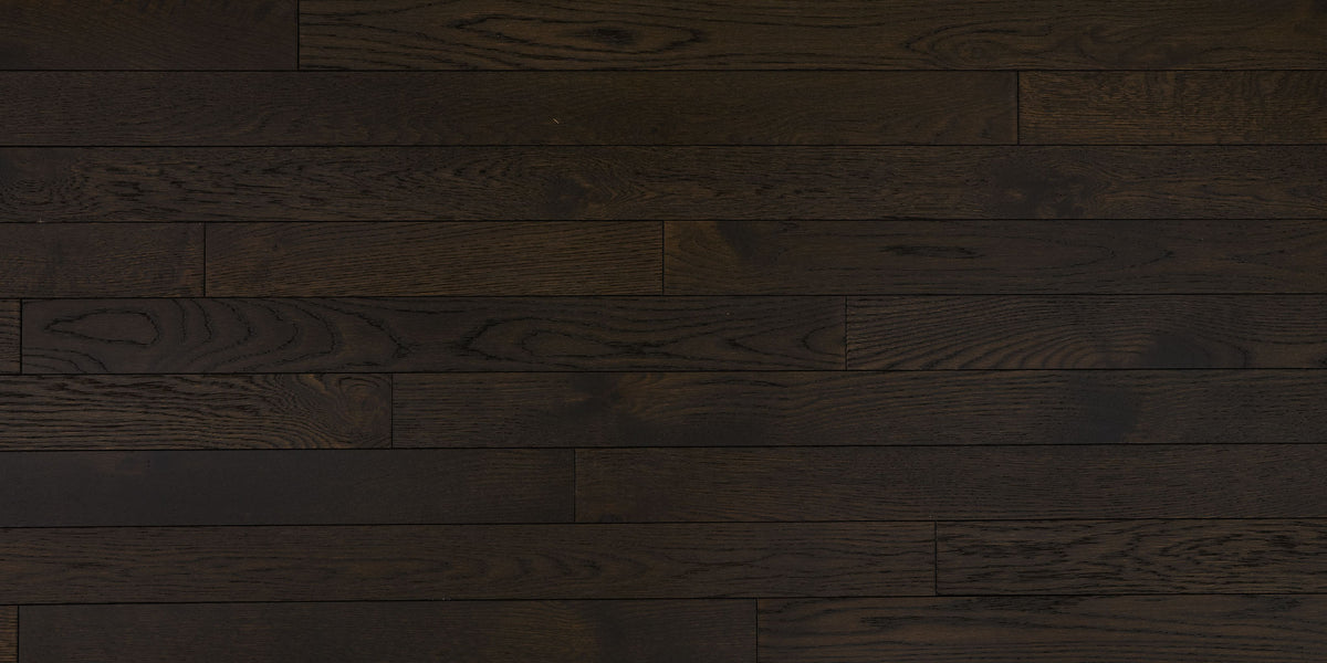 3 1/4" x 3/4" Solid White Oak Charcoal Hardwood Flooring