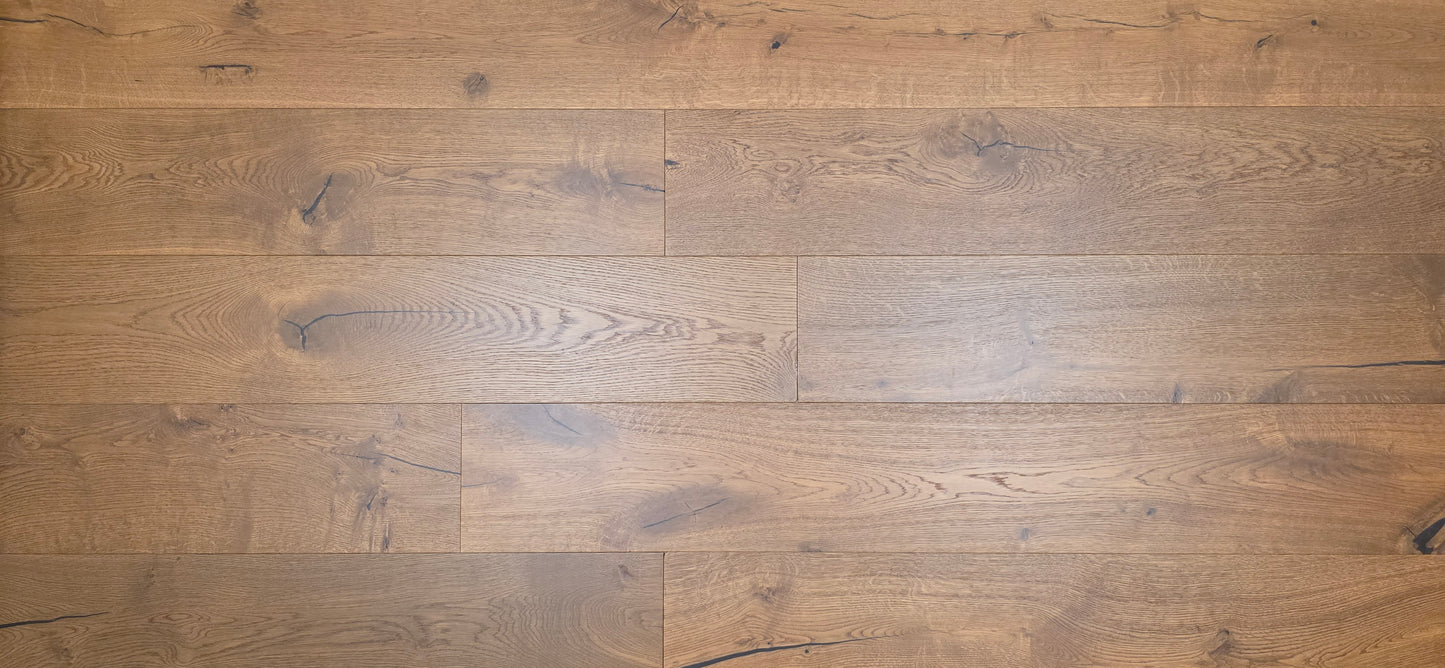 Engineered European Oak Beamline Hardwood Flooring wide close up