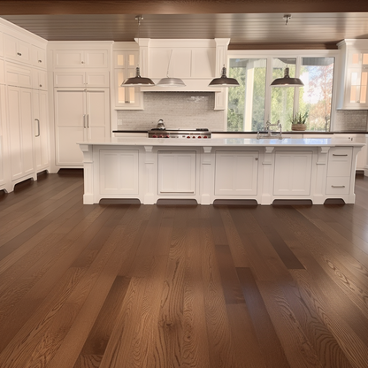 5" x 3/4" Solid White Oak Espresso Hardwood Flooring