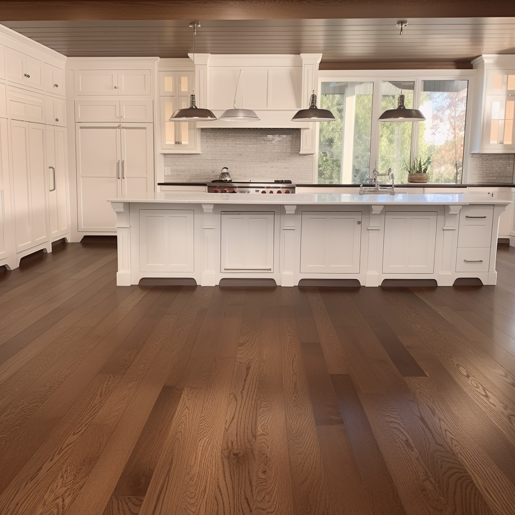 5" x 3/4" White Oak Espresso Hardwood Flooring