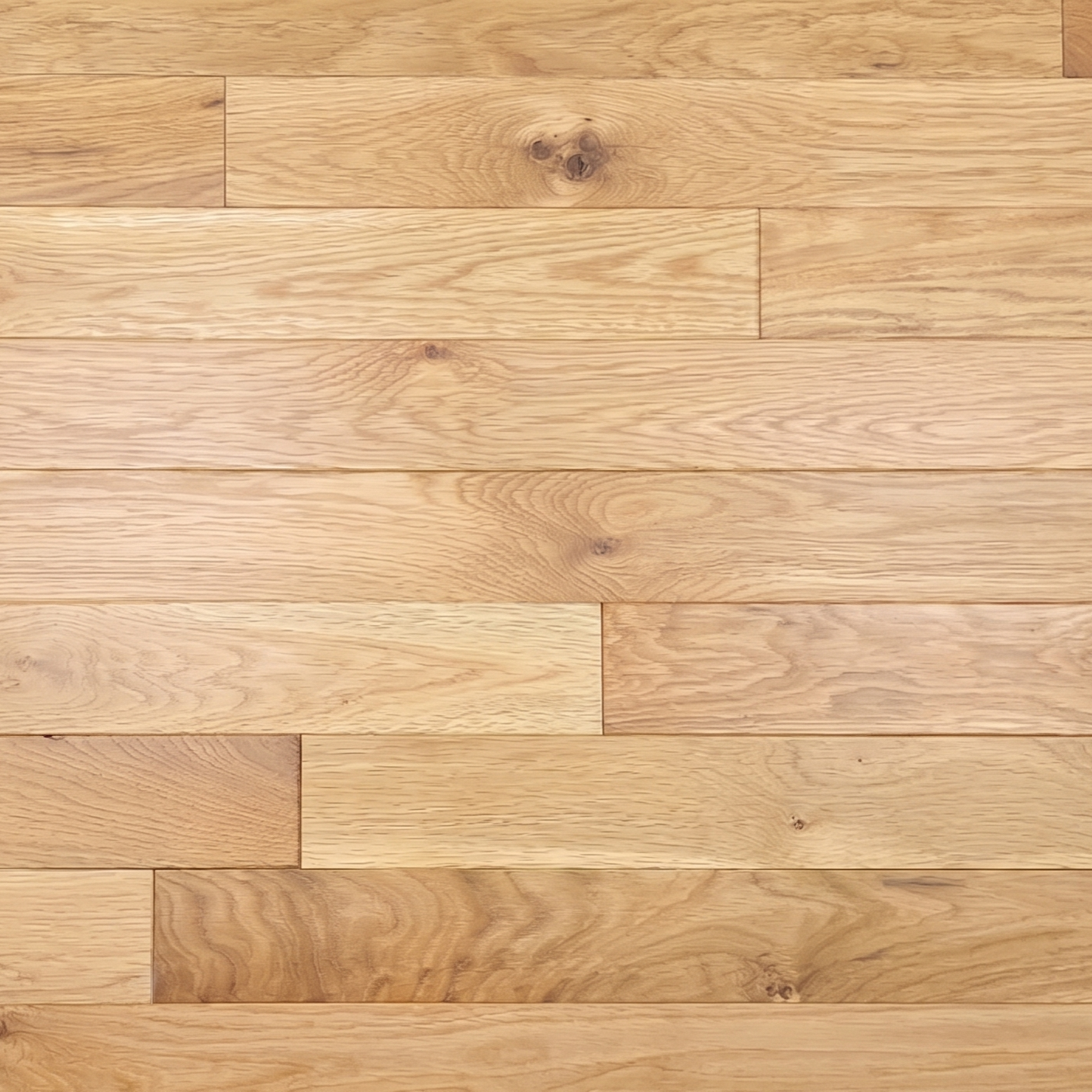 2 1/4" x 3/4" White Oak Natural Character Grade Matte Hardwood Flooring