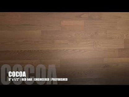 5" x 1/2" Engineered Red Oak Cocoa #1 & Better Hardwood Flooring