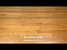 Load and play video in Gallery viewer, 3 1/4&quot; x 3/4&quot; Matte Brazilian Oak Natural Character Prefinished Hardwood Flooring
