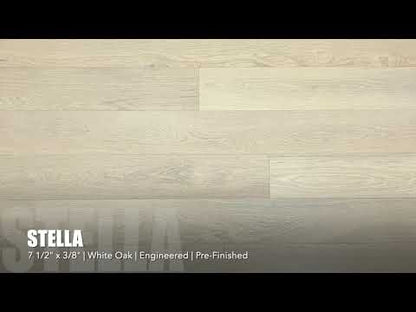 7 1/2" x 3/8" Engineered White Oak Stella Hardwood Flooring