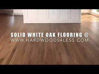 3 1/4" x 3/4" Solid White Oak Espresso Hardwood Flooring