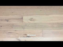Load and play video in Gallery viewer, 7 1/2&quot; x 9/16&quot; Engineered European White Oak Rivera Stain Hardwood Flooring
