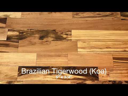 5" x 3/4" Brazilian Tigerwood Hardwood Flooring