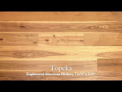 7 1/2" x 1/2" Engineered American Hickory Topeka Hardwood Flooring