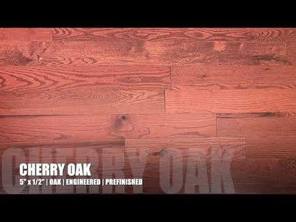 5" x 1/2" Engineered Oak Cherry Oak Hardwood Flooring