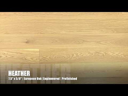 7.5" x 5/8" Engineered European Oak Heather Hardwood Flooring