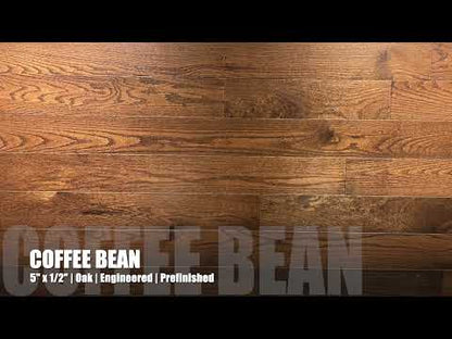 5" x 1/2" Engineered Oak Coffee Bean Hardwood Flooring