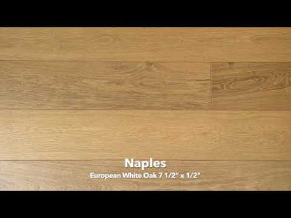 7 1/2" x 1/2" Engineered European White Oak Naples  Hardwood Flooring