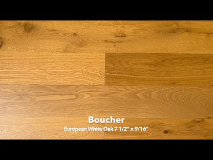 7 1/2" x 9/16" Engineered European White Oak Boucher Hardwood Flooring