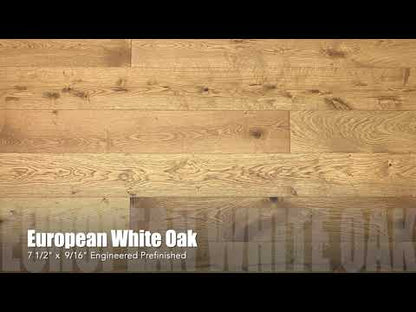 7 1/2" x 9/16" Engineered European White Oak Dali Hardwood Flooring