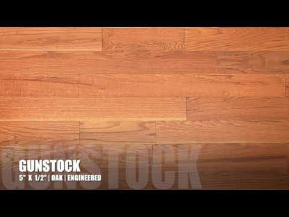 5" x 1/2" Engineered Oak Gunstock Hardwood Flooring