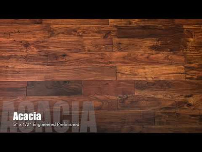 5" x 1/2" Engineered Acacia Caillebotte Hardwood Flooring