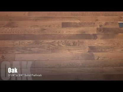 3 1/4" x 3/4" Solid Oak Coffee Bean Hardwood Flooring
