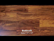 Load and play video in Gallery viewer, 7 1/2&quot; x 1/2&quot; Engineered Acacia Botticelli Stain Hardwood Flooring
