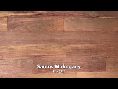 Solid Santos Mahogany Unfinished Hardwood Flooring