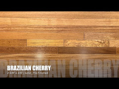 2 5/8" x 3/4" Brazilian Cherry Hardwood Flooring