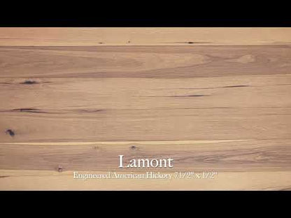 7 1/2" x 1/2" Engineered American Hickory Lamont Hardwood Flooring
