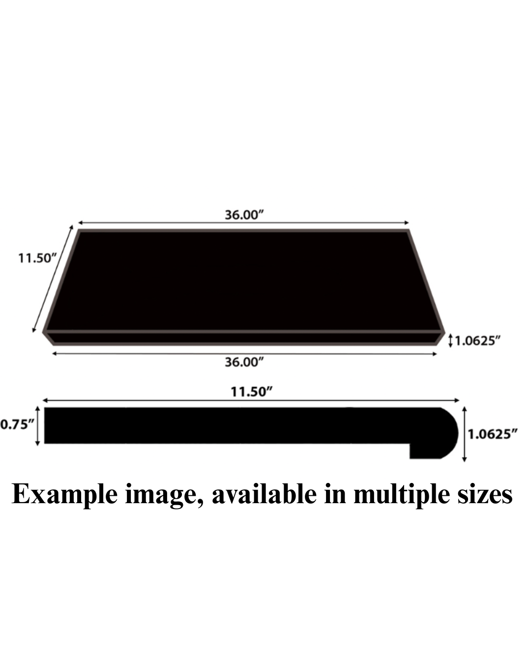 Rounded Front with No Returns
