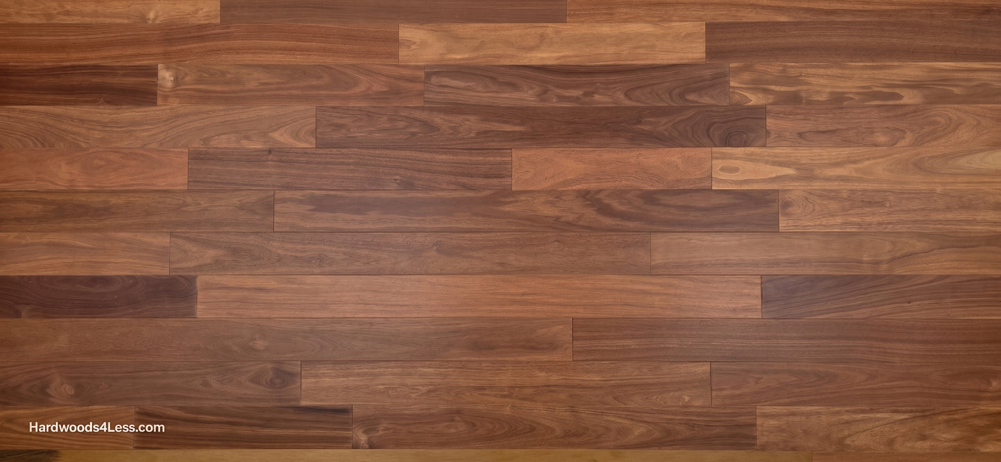 3 1/4" x 3/8" Engineered Santos Mahogany Hardwood Flooring