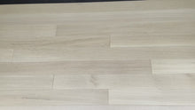 Load and play video in Gallery viewer, 6&quot; x 5/8&quot; Engineered White Oak Pale Cream Stain Hardwood Flooring
