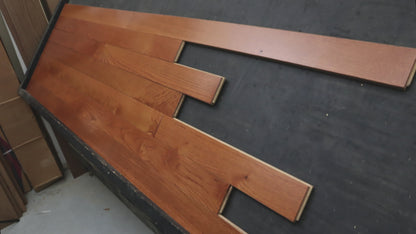 2 1/4" x 3/4" Solid Oak Ochre Stain Prefinished Hardwood Flooring