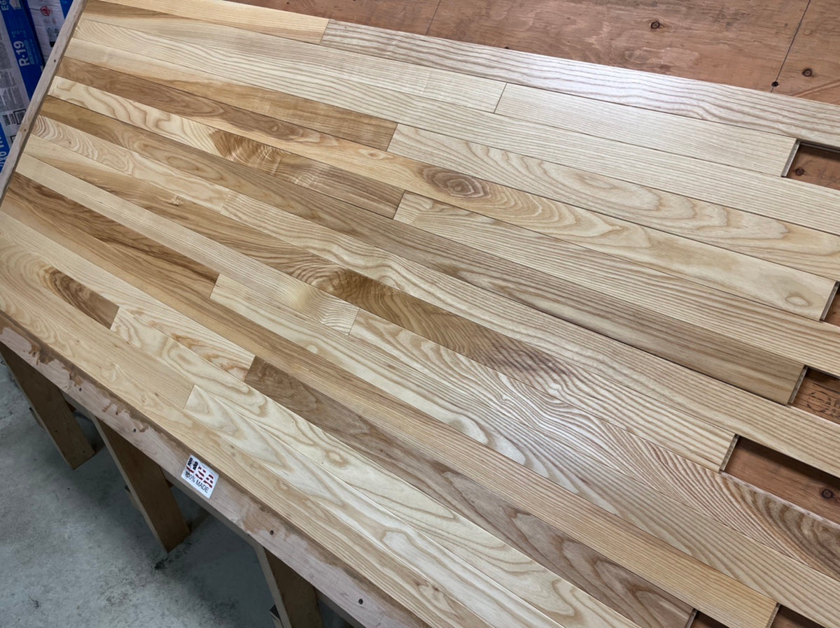 2 1/4" x 3/4" Prefinished Ash Natural Stain Hardwood Flooring
