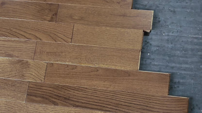 3 1/4 x 3/4 Oak Sepia Stain Prefinished Hardwood Flooring