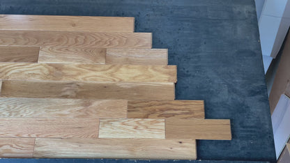 3 1/4 x 3/4" Solid White Oak Natural Stain Prefinished Hardwood Flooring