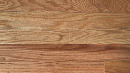 3 1/4 x 3/4 Solid Red Oak Natural Stain Prefinished Hardwood Flooring